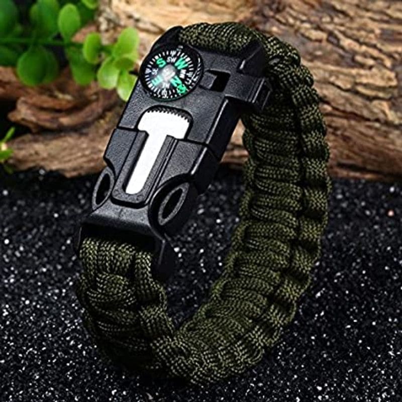 5-in-1 Paracord Survival Bracelet