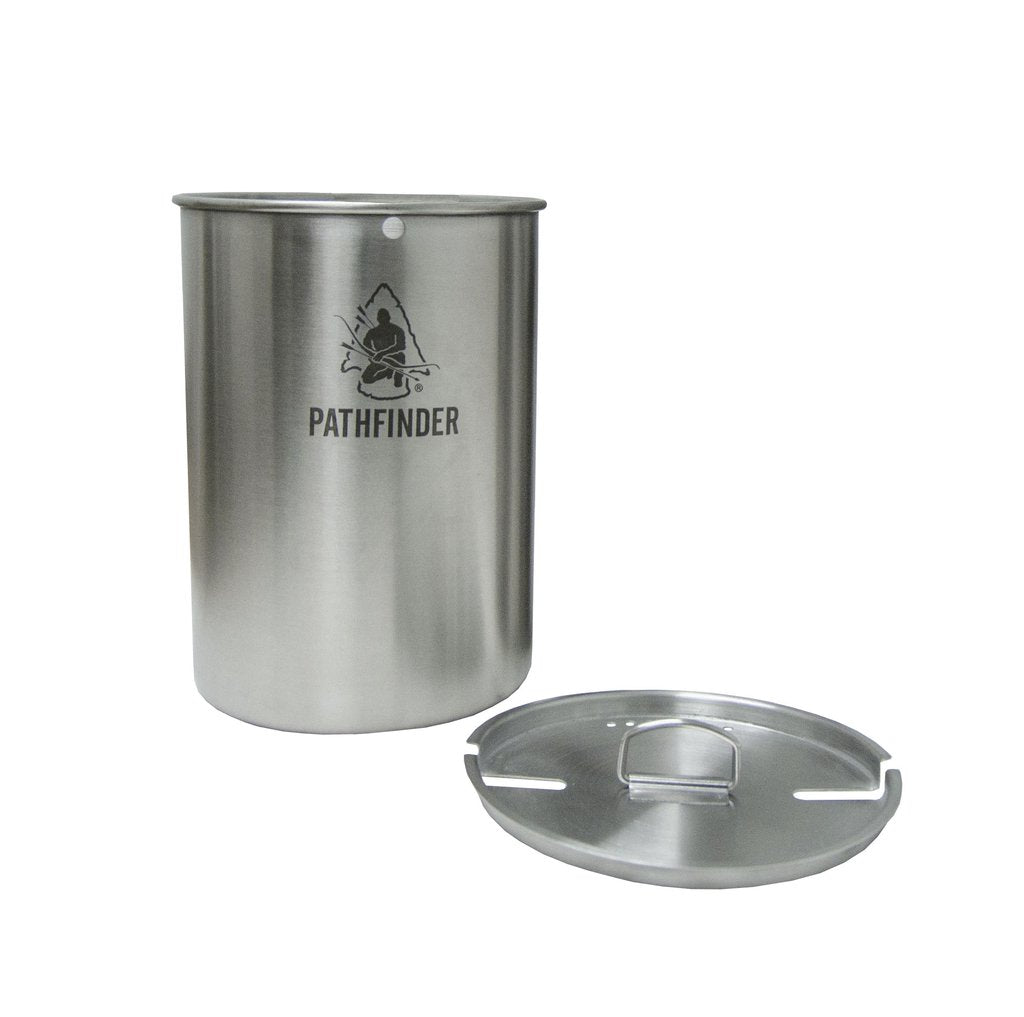Pathfinder 25oz. Stainless Steel Cup and Lid Set – Yellow Birch